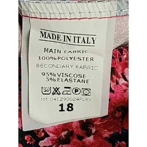 NWT Boohoo Womens Blouse Bodysuit Plus 14 Mini Floral V‎ Neck Satin Wrap Pink - Picture 7 of 8